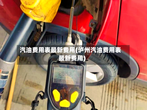 汽油费用表最新费用(泸州汽油费用表最新费用)-第1张图片
