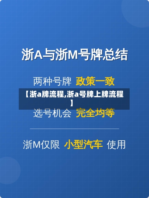 【浙a牌流程,浙a号牌上牌流程】-第3张图片