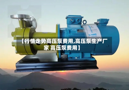 【行情走势高压泵费用,高压泵生产厂家 高压泵费用】
