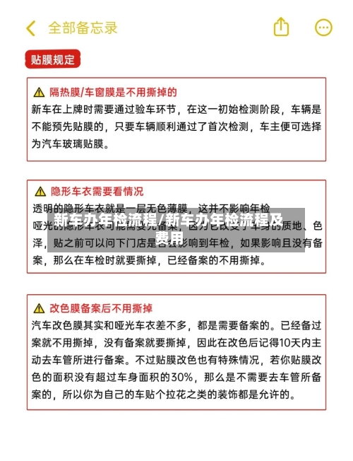 新车办年检流程/新车办年检流程及费用